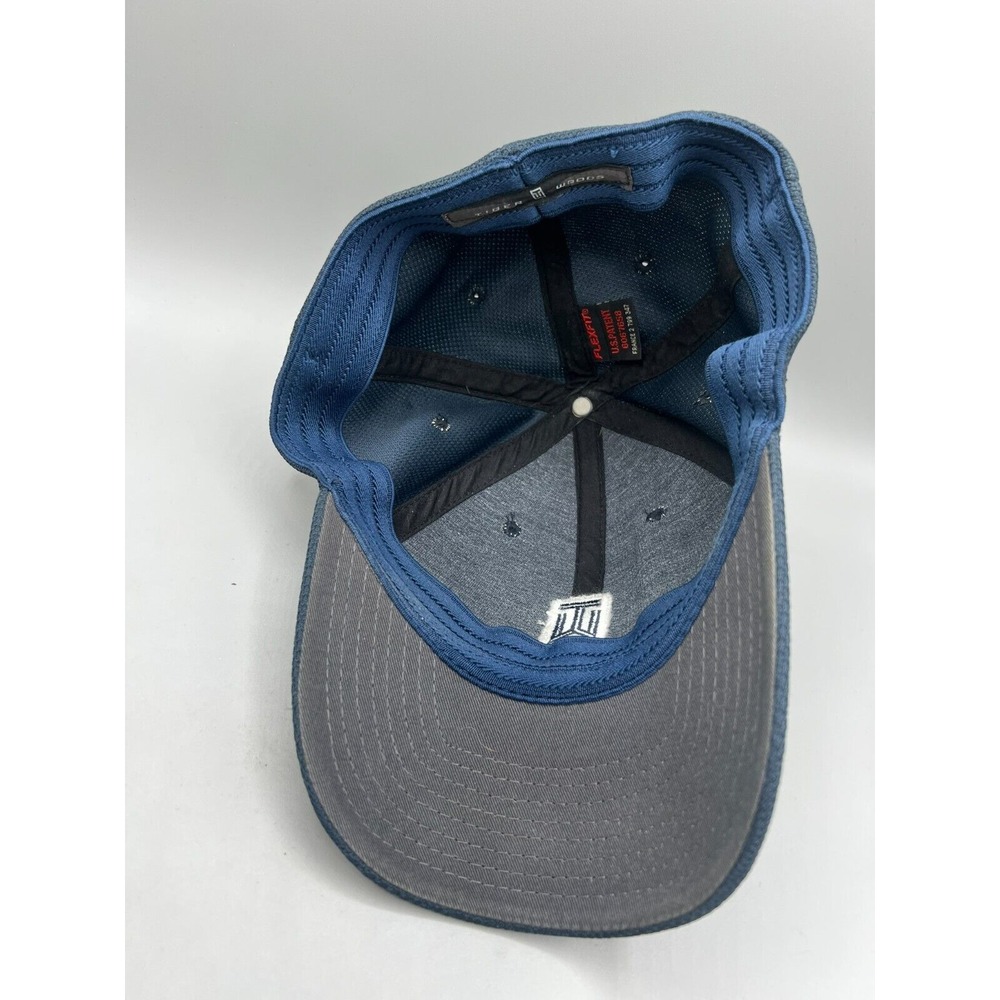 TIGER WOODS Golf Hat Navy Blue Mens One Size FlexiFit - Picture 10 of 14